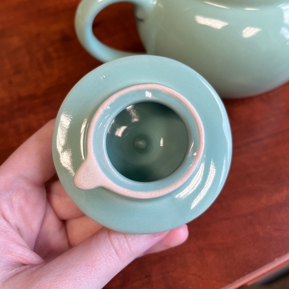 [SOLD] Old Amsterdam 2 Cup Infuser Teapot, Mint Green - Picture 7 of 11